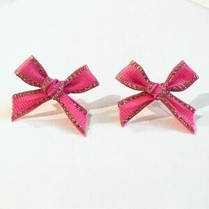 Grosgrain Bow Stud Earrings